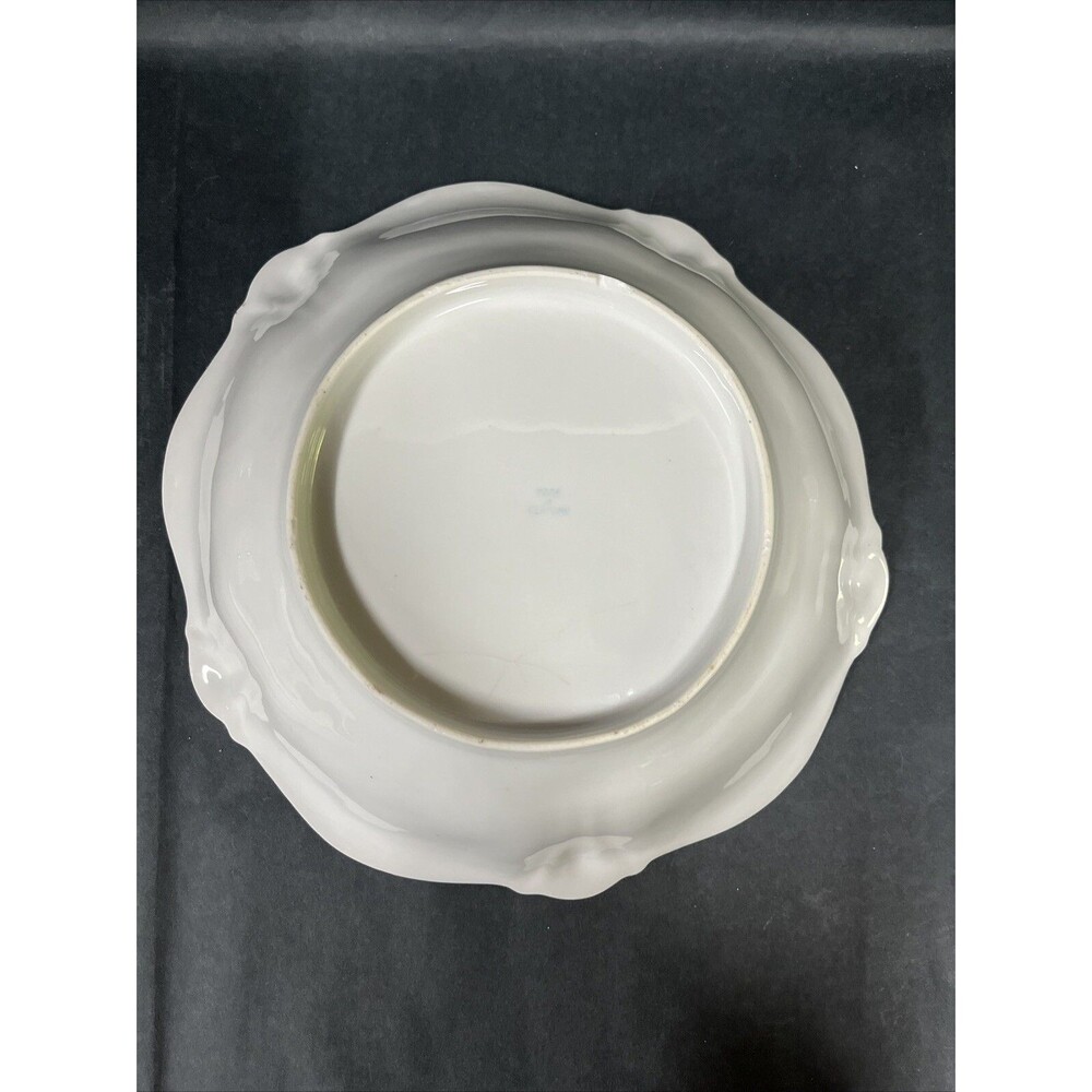 Antique‎ Porcelain Floral Serving Bowl 10.5” Hand Painted Made in Germany - Picture 11 of 16